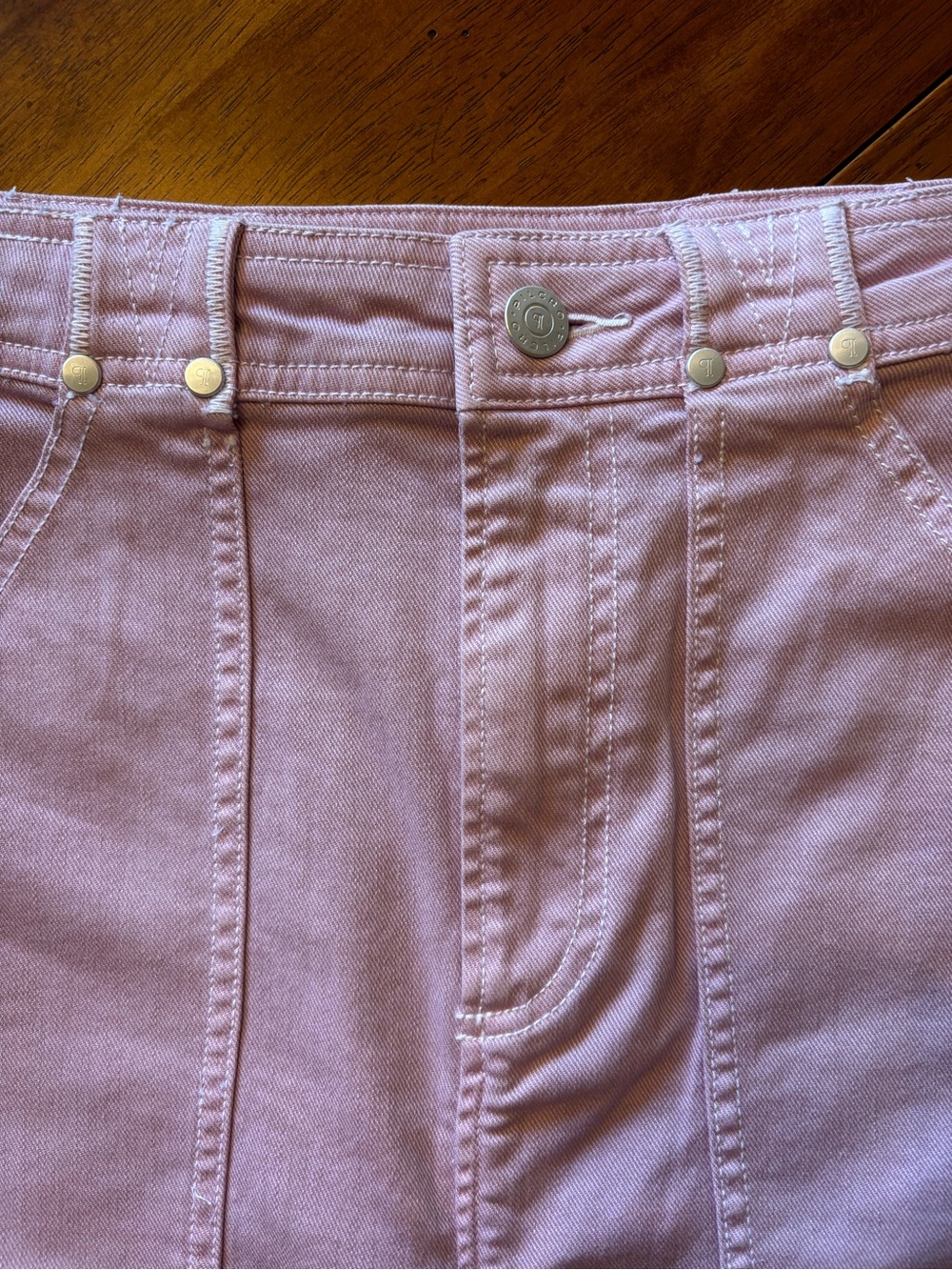 Anthropologie Pilcro Denim Carpenter Maxi Skirt Lilac Size 6 - Picture 10 of 10